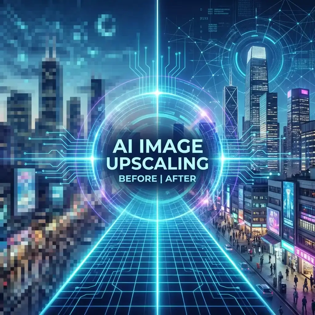 AI Image Upscaling Comparison